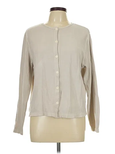 Pre-owned Croft & Barrow Cardigan Sweater In Ivory