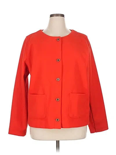 Pre-owned Croft & Barrow Cardigan Sweater In Orange