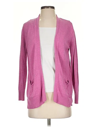 Pre-owned Croft & Barrow Cardigan Sweater In Pink