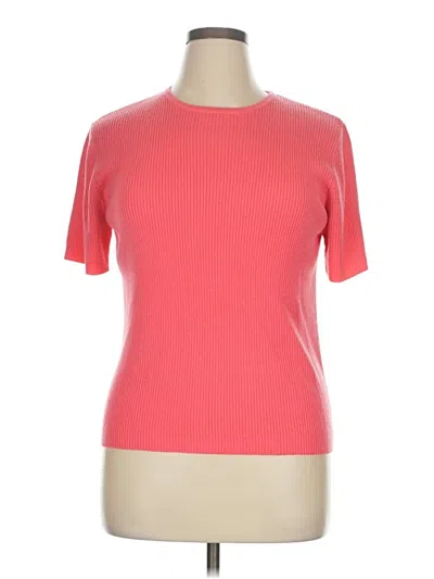 Pre-owned Croft & Barrow Cardigan Sweater In Pink