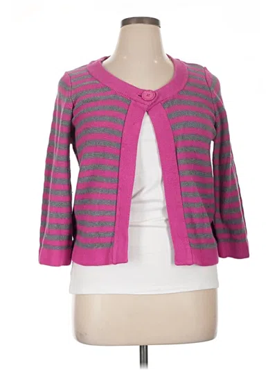 Pre-owned Croft & Barrow Cardigan Sweater In Pink