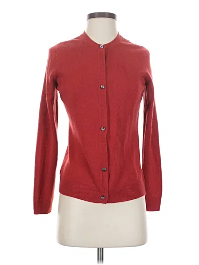 Pre-owned Croft & Barrow Cardigan Sweater In Red