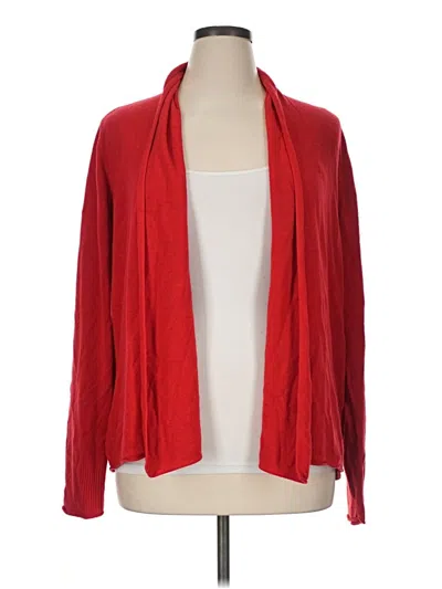 Pre-owned Croft & Barrow Cardigan Sweater In Red
