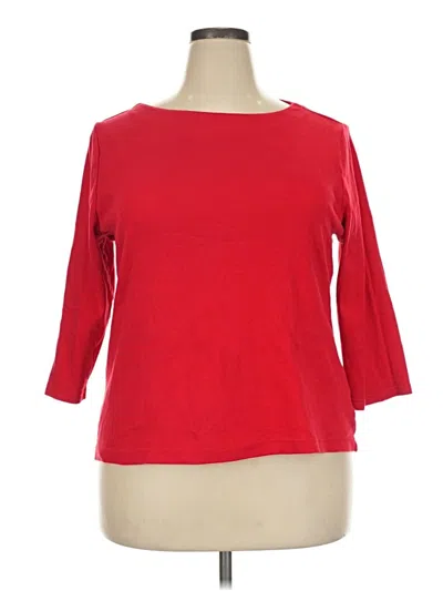 Pre-owned Croft & Barrow Cardigan Sweater In Red
