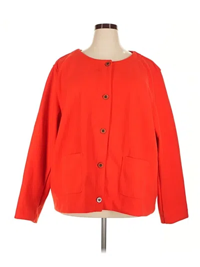 Pre-owned Croft & Barrow Cardigan Sweater In Red