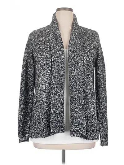 Pre-owned Croft & Barrow Cardigan Sweater In Silver