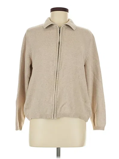 Pre-owned Croft & Barrow Cardigan Sweater In Tan