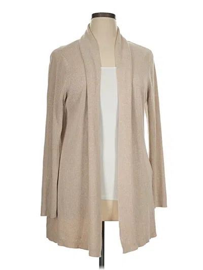 Pre-owned Croft & Barrow Cardigan Sweater In Tan
