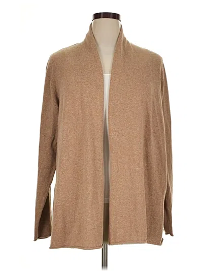 Pre-owned Croft & Barrow Cardigan Sweater In Tan