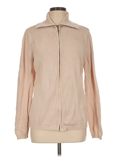 Pre-owned Croft & Barrow Cardigan Sweater In Tan
