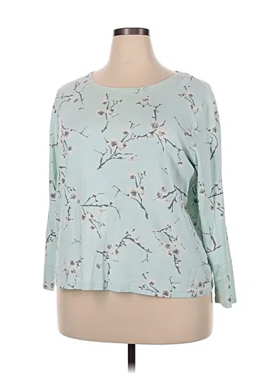 Pre-owned Croft & Barrow Cardigan Sweater In Teal