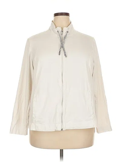 Pre-owned Croft & Barrow Cardigan Sweater In White