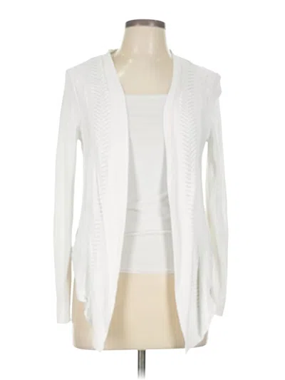 Pre-owned Croft & Barrow Cardigan Sweater In White