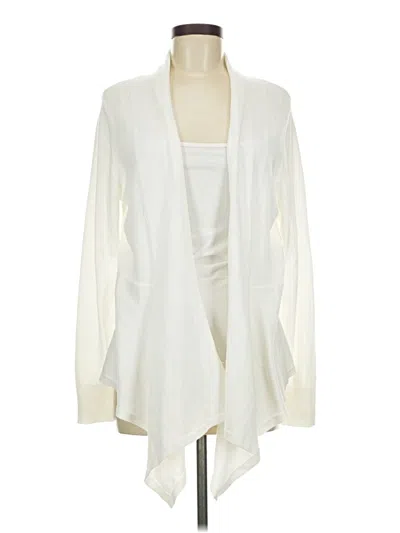 Pre-owned Croft & Barrow Cardigan Sweater In White