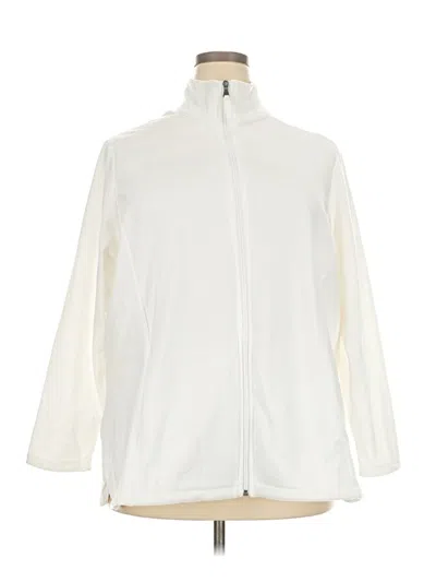 Pre-owned Croft & Barrow Cardigan Sweater In White