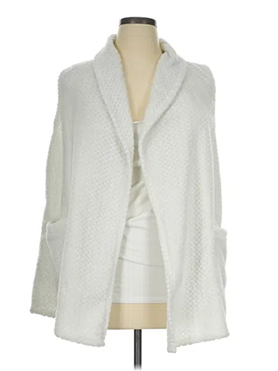 Pre-owned Croft & Barrow Cardigan Sweater In White