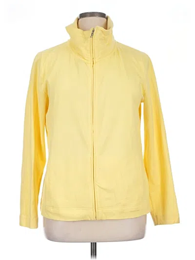 Pre-owned Croft & Barrow Cardigan Sweater In Yellow