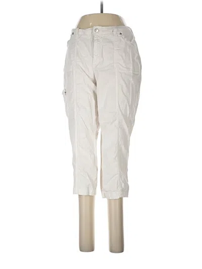 Pre-owned Croft & Barrow Cargo Pants In Ivory