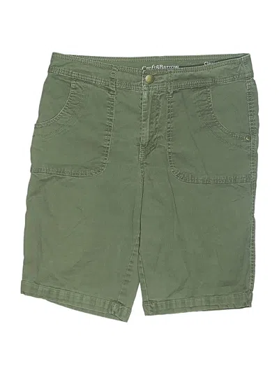 Pre-owned Croft & Barrow Cargo Shorts In Green
