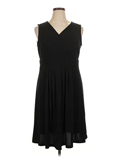 Pre-owned Croft & Barrow Casual Dress In Black