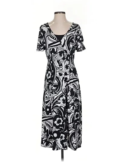 Pre-owned Croft & Barrow Casual Dress In Black