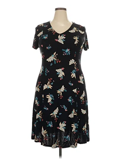 Pre-owned Croft & Barrow Casual Dress In Black