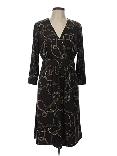 Pre-owned Croft & Barrow Casual Dress In Black