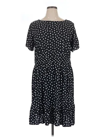 Pre-owned Croft & Barrow Casual Dress In Black