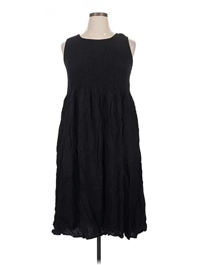 Pre-owned Croft & Barrow Casual Dress In Black