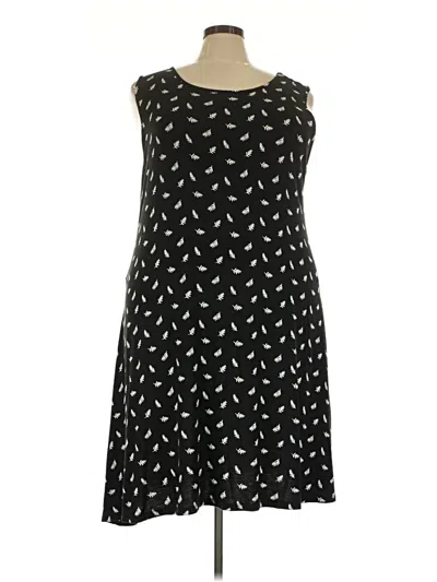 Pre-owned Croft & Barrow Casual Dress In Black