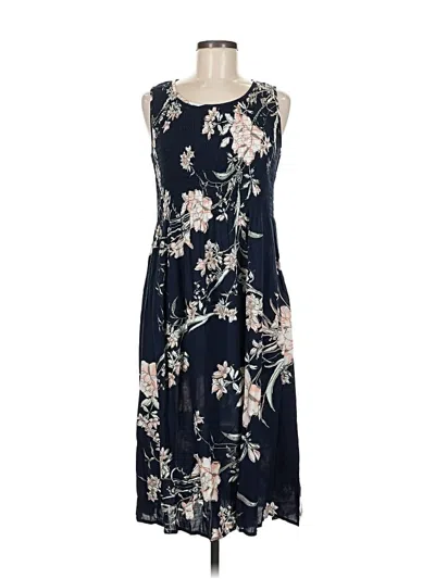 Pre-owned Croft & Barrow Casual Dress In Blue