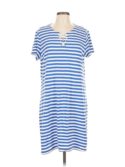 Pre-owned Croft & Barrow Casual Dress In Blue