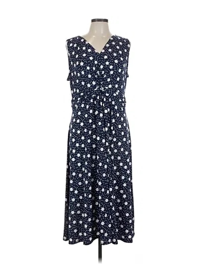 Pre-owned Croft & Barrow Casual Dress In Blue