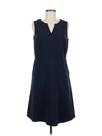 Pre-owned Croft & Barrow Casual Dress In Blue