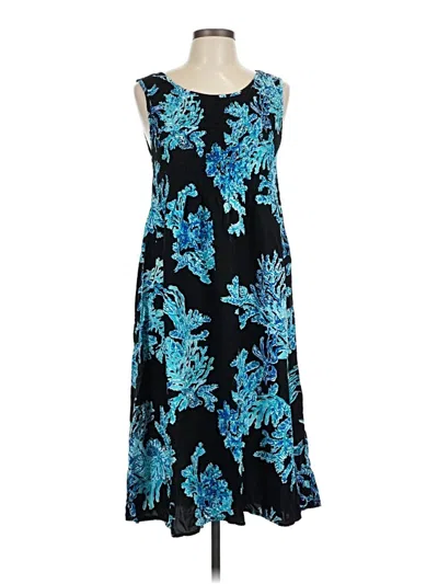 Pre-owned Croft & Barrow Casual Dress In Blue