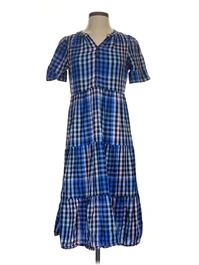 Pre-owned Croft & Barrow Casual Dress In Blue