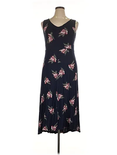 Pre-owned Croft & Barrow Casual Dress In Blue