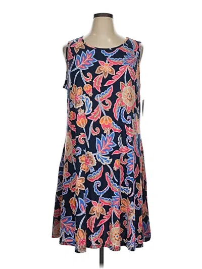 Pre-owned Croft & Barrow Casual Dress In Blue