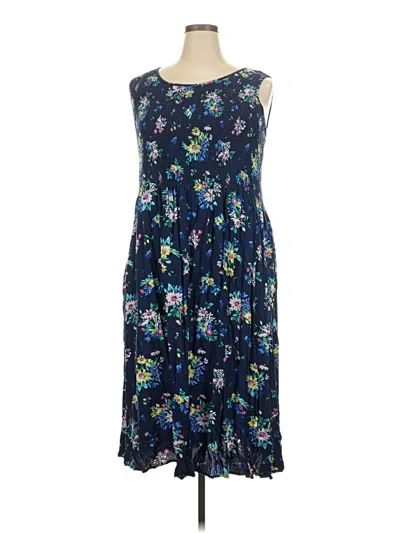 Pre-owned Croft & Barrow Casual Dress In Blue