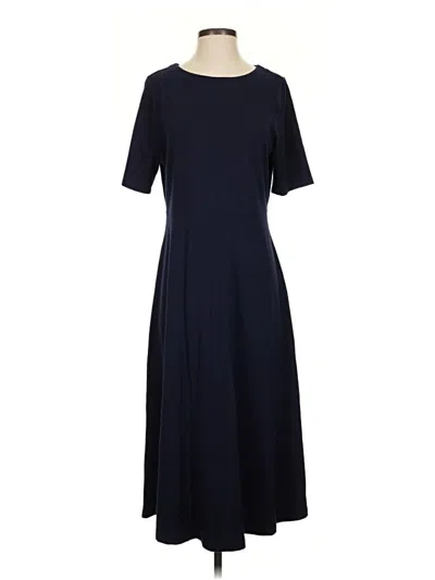 Pre-owned Croft & Barrow Casual Dress In Blue