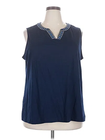 Pre-owned Croft & Barrow Casual Dress In Blue