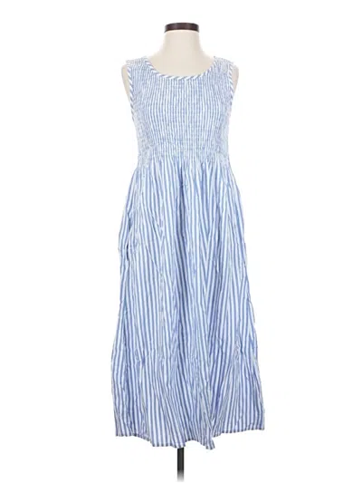Pre-owned Croft & Barrow Casual Dress In Blue