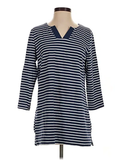 Pre-owned Croft & Barrow Casual Dress In Blue