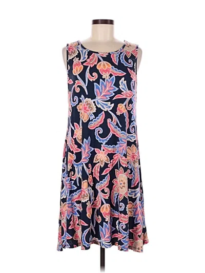 Pre-owned Croft & Barrow Casual Dress In Blue