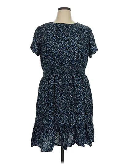 Pre-owned Croft & Barrow Casual Dress In Blue