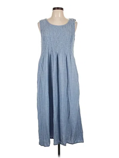 Pre-owned Croft & Barrow Casual Dress In Blue