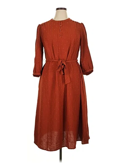 Pre-owned Croft & Barrow Casual Dress In Brown
