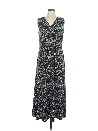 Pre-owned Croft & Barrow Casual Dress In Gray