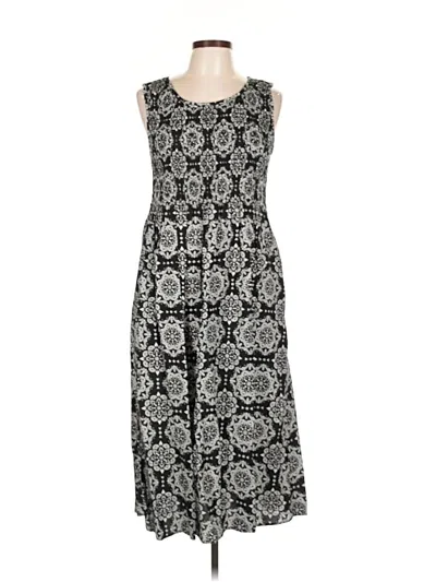 Pre-owned Croft & Barrow Casual Dress In Gray