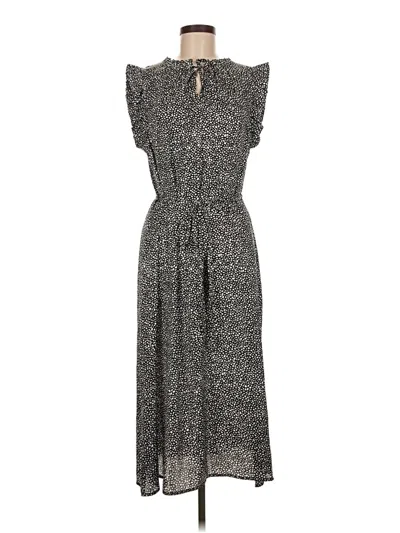 Pre-owned Croft & Barrow Casual Dress In Gray